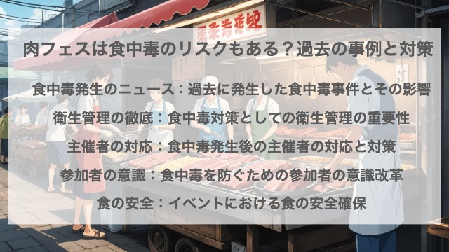 肉フェスは食中毒のリスクもある？