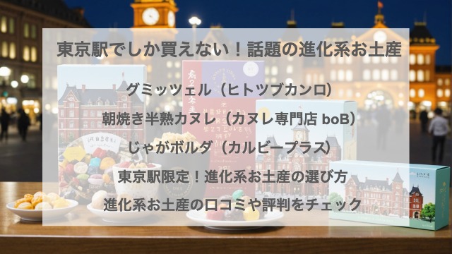 東京駅でしか買えない！話題の進化系お土産
