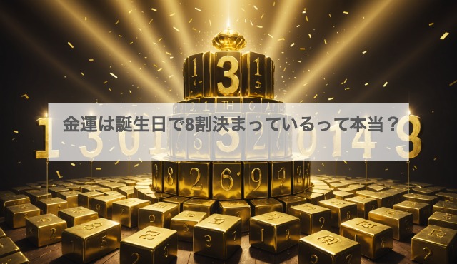 金運は誕生日で8割決まっているって本当？